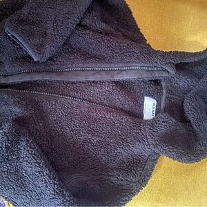 Old Navy Kids Black Fleece Jacket